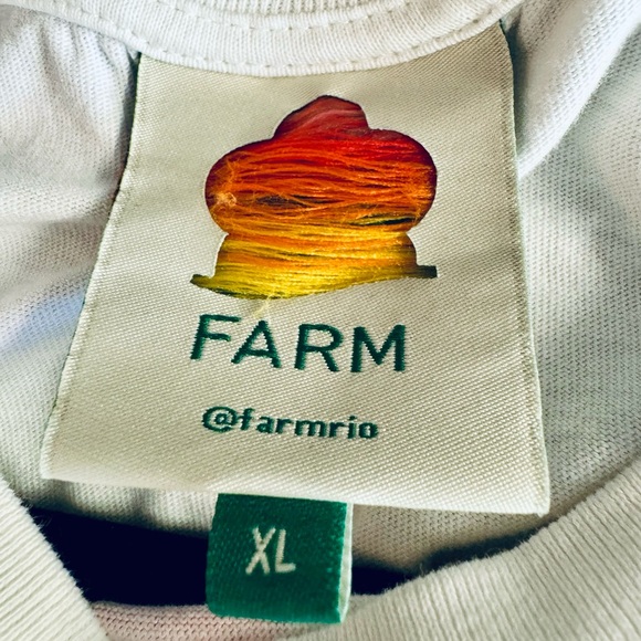 XL FARM Rio x Anthropologie organic cotton muscle shirt with vibrant graphic XL - Picture 9 of 11